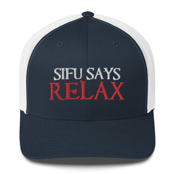 Sifu Says Relax Embroidered Trucker Cap - Image 4