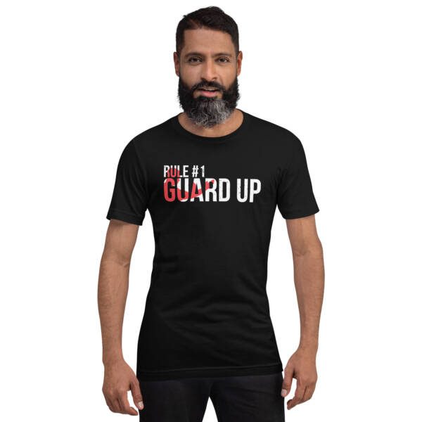 Rule #1 Guard Up - Dark Unisex T-shirt - Image 2