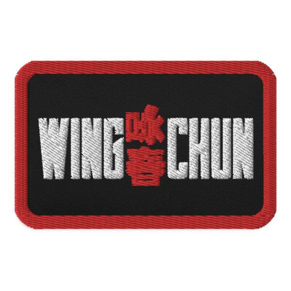 Wing Chun Black Embroidered Patch