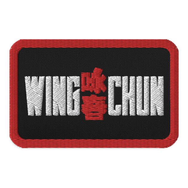 Wing Chun Black Embroidered Patch