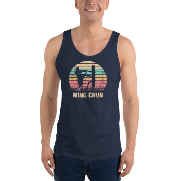 Wing Chun Sifu Dummy Men's Tank Top - Image 4