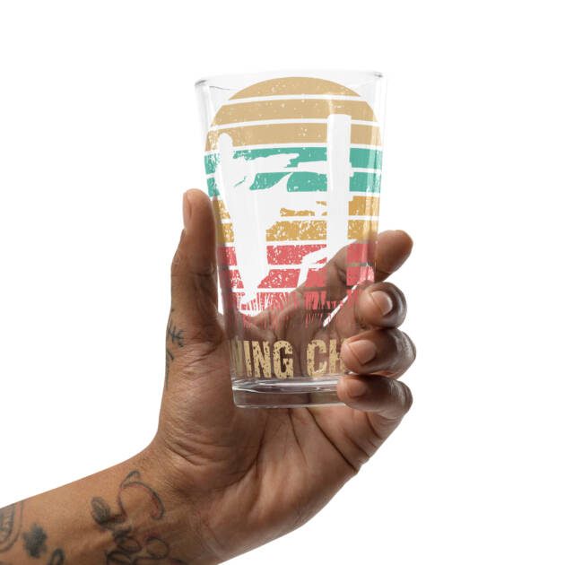 Wing Chun Sifu Dummy Shaker Pint Glass