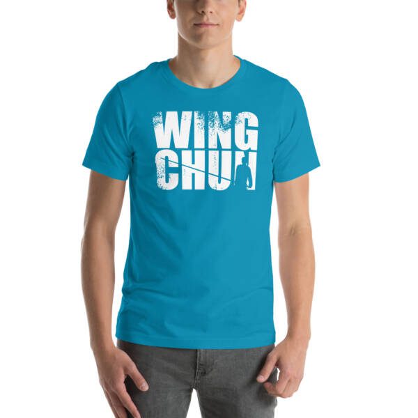 Wing Chun Pole Unisex T-shirt - Image 12