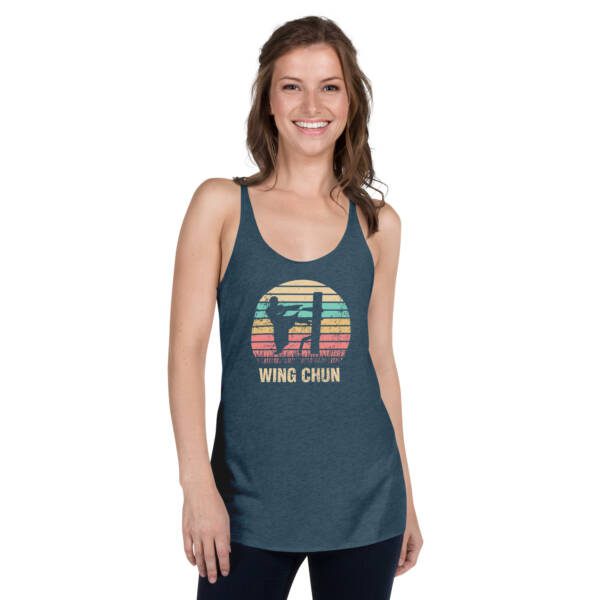 Wing Chun Sifu Dummy Women's Racerback Tank - Image 7