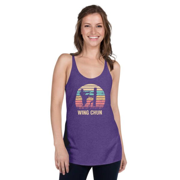 Wing Chun Sifu Dummy Women's Racerback Tank - Image 9