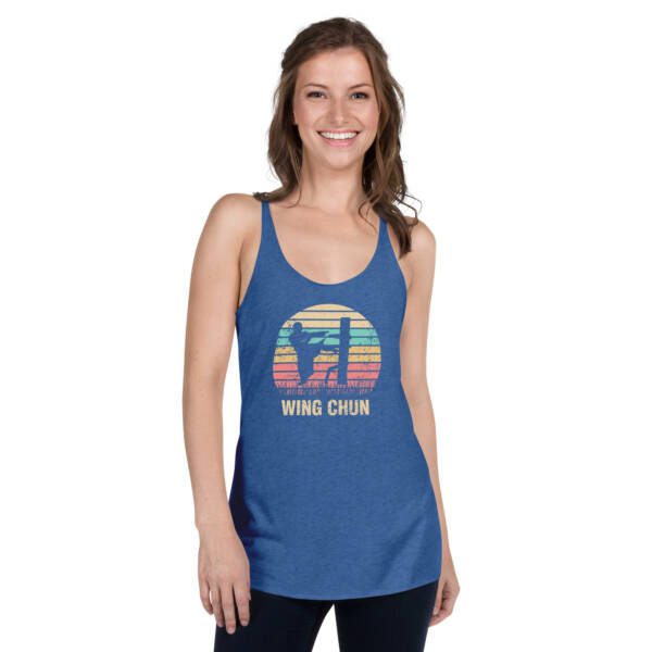 Wing Chun Sifu Dummy Women's Racerback Tank - Image 11