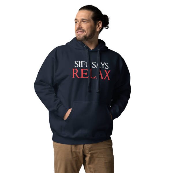 Unisex premium hoodie navy blazer front 67f7386a1b91f.jpg