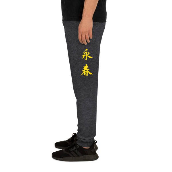 Unisex joggers black heather left leg 681eb86f0f041.jpg